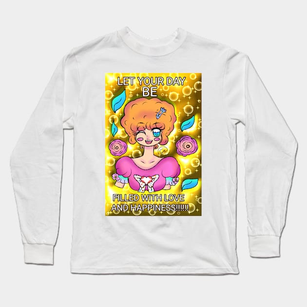 Jolt Of Happiness Long Sleeve T-Shirt by SamariaVarela90